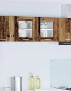 vidaXL Висящ шкаф Старо дърво 40 x 31 x 40 см Инженерна дървесина