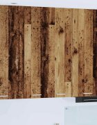 vidaXL Висящ шкаф Старо дърво 60 x 31 x 100 см Инженерна дървесина