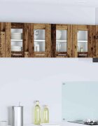 vidaXL Висящ шкаф Старо дърво 60 x 31 x 40 см Инженерна дървесина