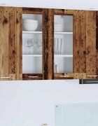 vidaXL Висящ шкаф Старо дърво 80 x 31 x 80 см Инженерна дървесина