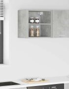 vidaXL Висящ шкаф Циментено сиво 40 x 295 x 40 см Инженерна дървесина
