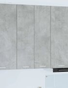 vidaXL Висящ шкаф Циментено сиво 60 x 31 x 100 см Инженерна дървесина