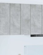vidaXL Висящ шкаф Циментено сиво 60 x 31 x 80 см Инженерна дървесина