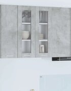 vidaXL Висящ шкаф Циментено сиво 60 x 31 x 80 см Инженерна дървесина