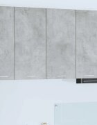 vidaXL Висящ шкаф Циментено сиво 80 x 31 x 80 см Инженерна дървесина