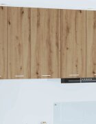 vidaXL Висящ шкаф Занаятчийски дъб и бяло 40 x 31 x 80 см