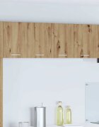 vidaXL Висящ шкаф Занаятчийски дъб и бяло 60 x 31 x 40 см
