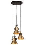 vidaXL Висяща лампа 25 W античен месинг 30x30x100 см E27