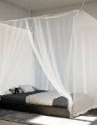 vidaXL Висяща мрежа против комари 156 mesh бял 220x100x150 см