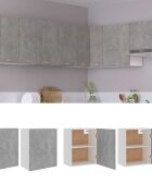 vidaXL Висящи шкафове 2 бр. "Lyon" сиво-бетонни 50x31x60 см инженерно дърво