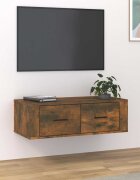 vidaXL ВисящTV шкаф опушен дъб 80x36x25 см инженерно дърво
