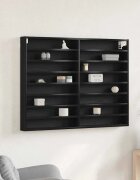 vidaXL Витрина Монтиране на стена Черния дъб 100 x 85 x 75 cm