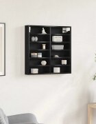 vidaXL Витрина Монтиране на стена Черния дъб 60 x 85 x 58 см