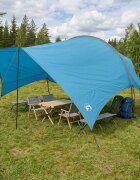 vidaXL Водоустойчив палатка навес Синьо 550 x 400 x 230 см