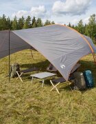 vidaXL Водоустойчив палатка навес Сив и оранжев 695 x 580 x 200 см