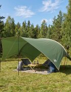 vidaXL Водоустойчив палатка навес Зелено 690 x 580 x 255 см