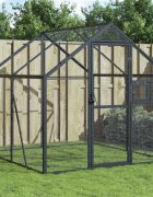 vidaXL Волиера антрацит 179x2x185 м алуминий
