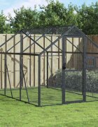 vidaXL Волиера антрацит 179x3x185 м алуминий