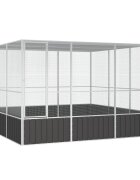 vidaXL Волиера антрацит 3025x3245x2115 см поцинкована стомана
