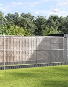 vidaXL Волиера с удължение сребриста 623x203x216 см стомана