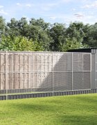 vidaXL Волиера с удължение сребриста 830x203x216 см стомана