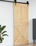 vidaXL Врата NARVIK 100 x 210 cm Натурално
