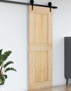 vidaXL Врата NARVIK 80 x 210 cm Натурално