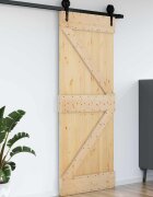 vidaXL Врата NARVIK 85 x 210 cm Натурално