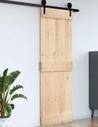 vidaXL Врата NARVIK 85 x 210 cm Натурално