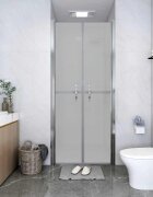 vidaXL Врата за душ матирано ESG стъкло 96x190 см