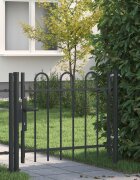 vidaXL Врата за ограда BOXTEL 103 x 1245 см Прахово боядисана стомана