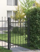 vidaXL Врата за ограда BOXTEL 103 x 175 cm Прахово боядисана стомана