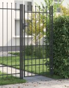 vidaXL Врата за ограда BOXTEL 103 x 250 см Прахово боядисана стомана
