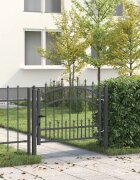 vidaXL Врата за ограда с връх под формата на копие KAMPEN 103 x 75 см