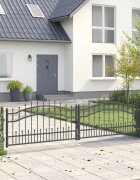 vidaXL Врата за ограда с връх под формата на копие KAMPEN 305 x 75 см
