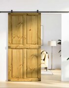 vidaXL Врата за плевня CORONA 100 x 210 cm Масивна борова дървесина