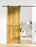 vidaXL Врата за плевня CORONA 70 x 210 cm Масивна борова дървесина