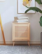 vidaXL Врата за шкаф с решетен дизайн 395x394 см борово дърво масив
