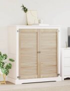 vidaXL Врата за шкаф с врата 2 бр. Натурално 110 x 495 см