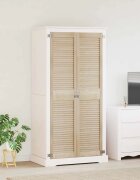 vidaXL Врата за шкаф с врата 2 бр. Натурално 170 x 395 см