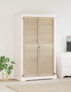 vidaXL Врата за шкаф с врата 2 бр. Натурално 170 x 495 см