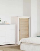 vidaXL Врата за шкаф с врата Натурално 110 x 21 x 595 см