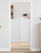 vidaXL Врати с люлеещо се отваряне 2 бр. 100 x 40 cm Бяло