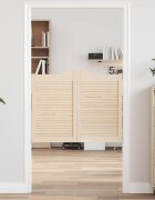 vidaXL Врати с люлеещо се отваряне 2 бр. 80 x 50 cm Натурално
