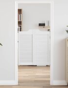 vidaXL Врати с люлеещо се отваряне 2 бр. 90 x 40 cm Бяло