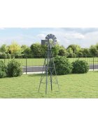 vidaXL Вятърна мелница Сив 84 x 68 x 245 см Желязо