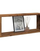 vidaXL Wall Cube Shelves 2 бр. старо дърво 60x15x23 cm