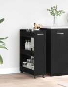 vidaXL За шкафове с колело Черния дъб 60 x 22 x 79 см