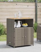 vidaXL За шкафове с рафт Сив 70 x 50 x 87 см Полиестер и Роли Ратен