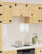 vidaXL За шкафове SKI Кехлибарен 60 x 32 x 40 см Солидно борово дърво